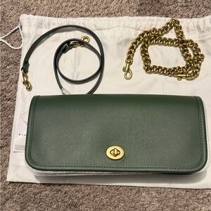 Coach Green Leather bag